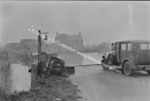 ENGLISH CHURCHES ALBUM PAGE 40 CAR AT FERRY POINT WITH BELL